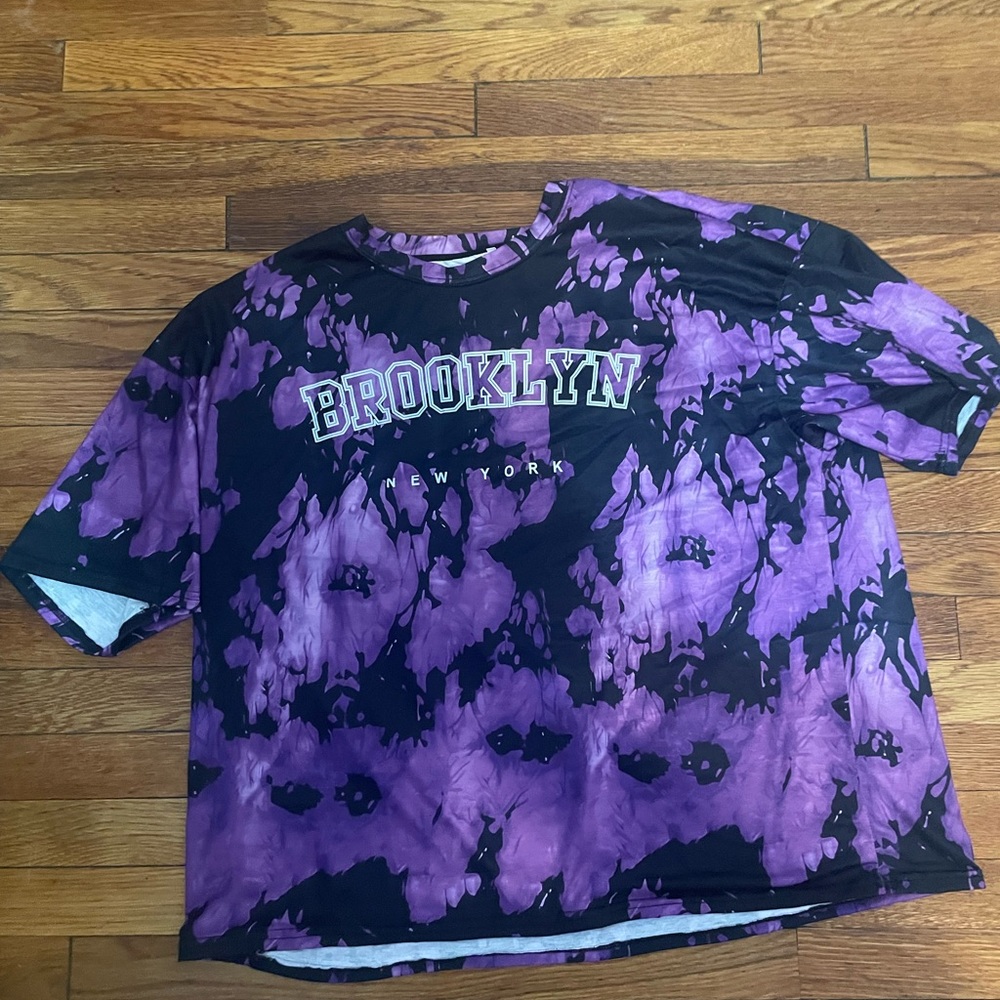 SHEIN tie dye purple oversized t shirt. Comfy and casual-NWOT never worn